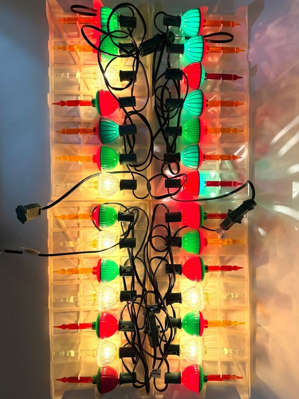 28 Traditional Bubble Holiday Lights - Red/Green/White